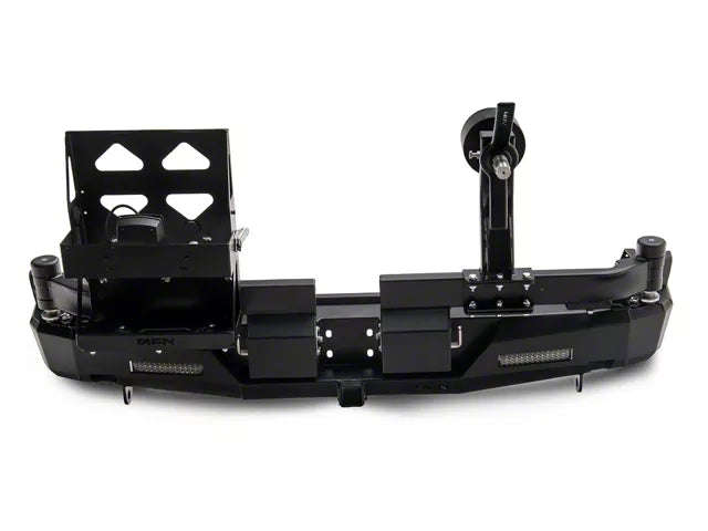 48002651 | Rear Bumper w/ Wheel Carrier & Jerrycan Holder | Toyota 4Runner 2018-2024 with black finish and multiple mounts