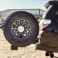 Thumbnail for 48002651 | Rear Bumper w/ Wheel Carrier & Jerrycan Holder | Toyota 4Runner 2018-2024 with mounted spare tire