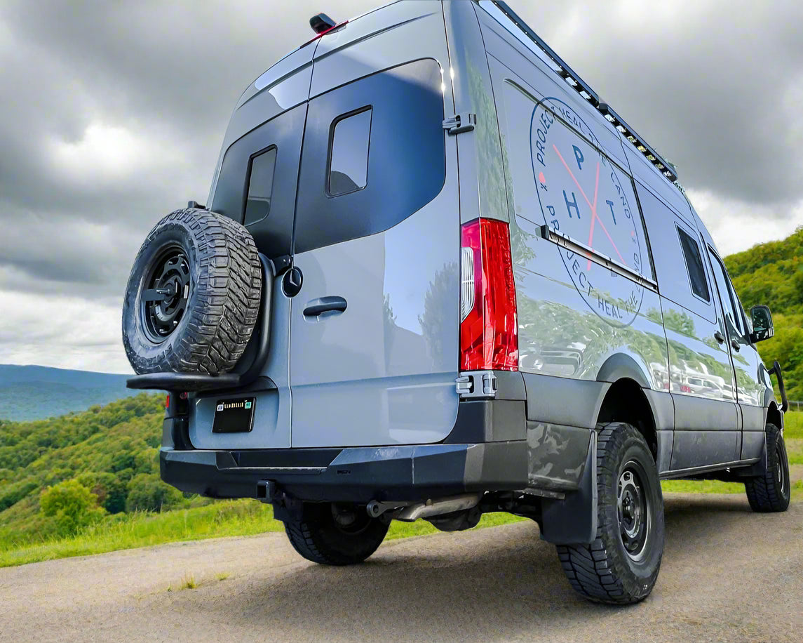 48002741| Rear Bumper with Hitch | Mercedes Sprinter 2019-Current