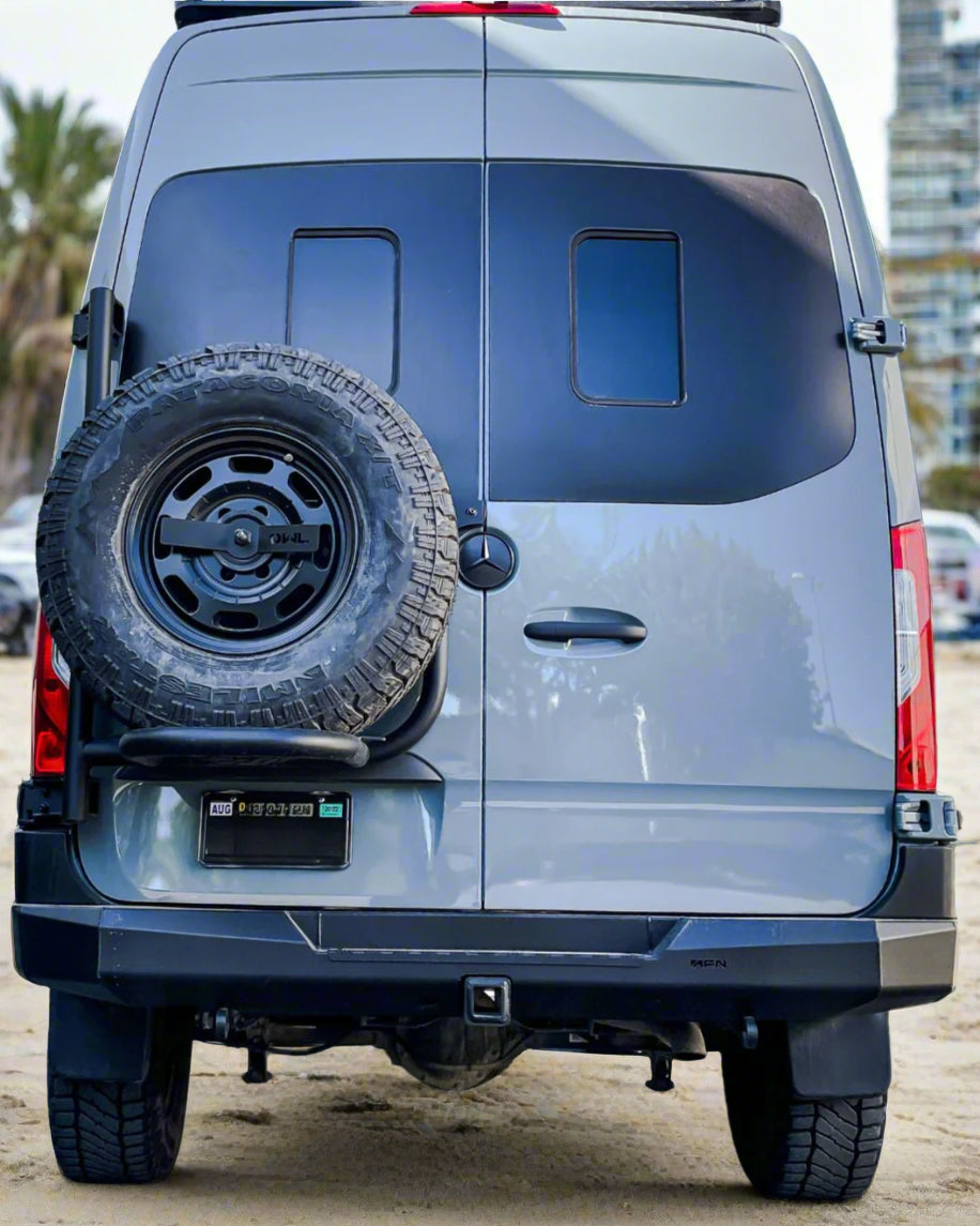 48002741| Rear Bumper with Hitch | Mercedes Sprinter 2019-Current