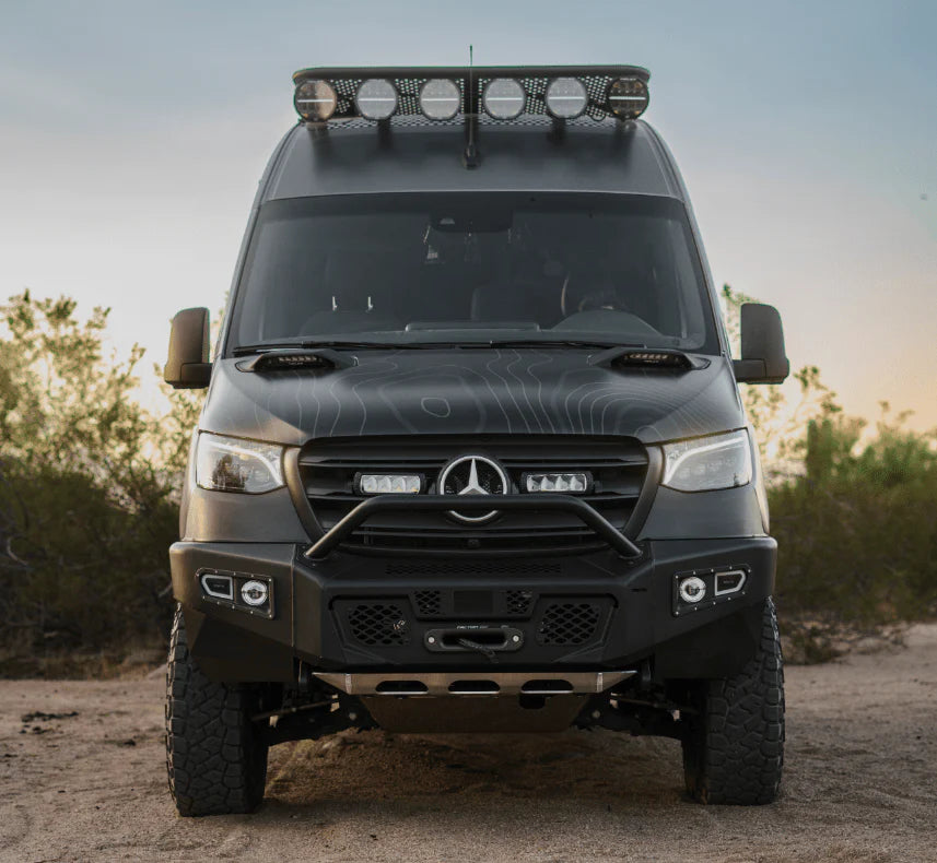 Sprinter Front View 48002913 | Front Bumper with Fog Lights | Mercedes Sprinter 2021-Curre ...