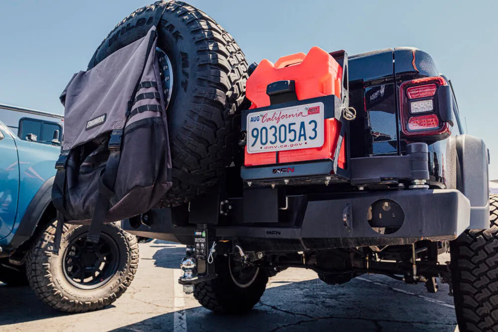 AFN 4x4 Accessories Rear Bumper for Off-Road Vehicles with Tire Carrier and Storage Compartment