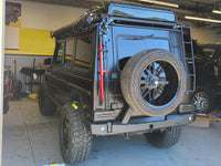 Thumbnail for AFN 4x4 Accessories 48002556 Rear bumper w/ wheel carrier for Mercedes G Wagen with spare tire mounted
