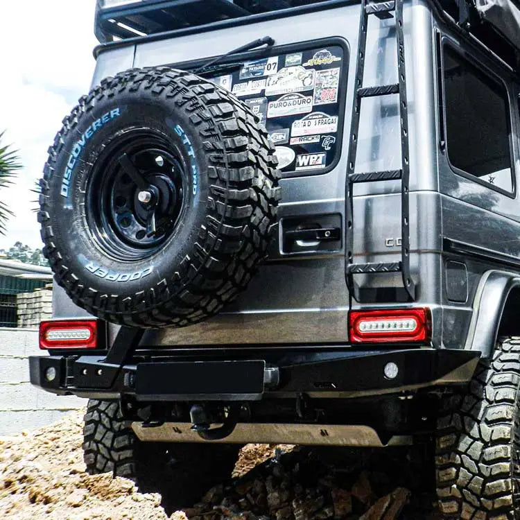 AFN 4x4 Accessories 48002556 | Rear bumper w/ wheel carrier | Mercedes G Wagen for enhanced off-road utility