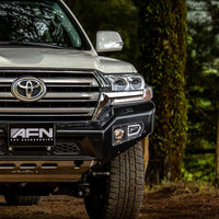 Thumbnail for AFN 4x4 Accessories 48002603 | Front Bumper w/ Fog Lights | Toyota Land Cruiser 200 2018–2023 in rugged setting